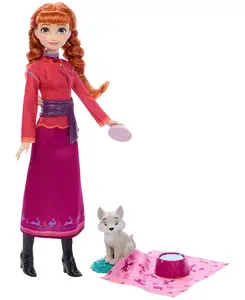 Кукла Анна из мультфильма «Холодное сердце» и фигурка волчонка Disney Princess, multi-color