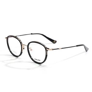 Police Титан оправа для очков круглая мужская серебристая, VPLN93K-300A