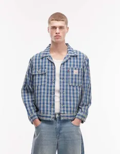 Синяя джинсовая куртка в клетку унисекс Levi's Sunrise
