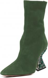 Женские ботильоны YDN с квадратным носком, задней молнией, украшенные кристаллами, на высоком каблуке, для повседневной носки и вечерних мероприятий, размеры 4-16 США