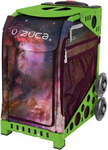 Спортивная сумка-вкладыш Zuca "Galaxy", зеленая рама, мигающие колеса