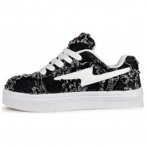 Нескользящие и износостойкие легкие низкие кроссовки для скейтбординга унисекс черный деним Rongchuan, Black Denim