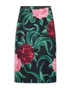 Атласная юбка-карандаш La Doublej, мультиколор