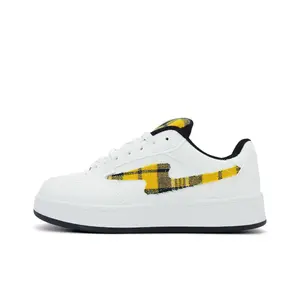 Seasonal products Женские скейтерские кросcовки лоу-топ бело-желтые, цвет White Yellow