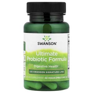 Swanson, Ultimate Probiotic Formula, 30 вегетарианских капсул Embo Ap