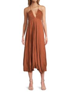 Платье-миди Angelina со сборками A.L.C., цвет Sequoia