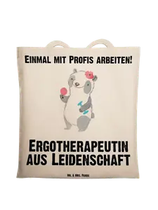 Сумка для переноски Mr & Mrs Panda Ergotherapeutin Leidenschaft, кремовый