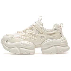 Дышащие кроссовки для увеличения роста, низкие, массивные, женские AGSDON, Beige