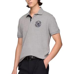 Tommy Hilfiger Мужская поло светло-серого цвета