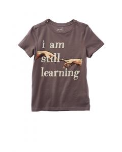 Футболка Peek Kids "Я все еще учусь", серый