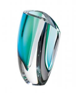 Ваза из хрустального стекла Mirage XL, 12 дюймов Kosta Boda, цвет blue/green
