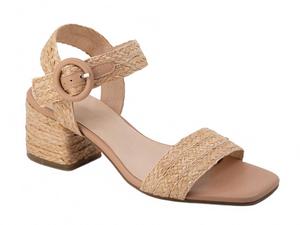 Women Dianna Sandals In Toast Raffia CHOCOLAT BLU, Toast Raffia