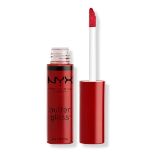 Нелипкий блеск для губ Butter Gloss NYX Professional Makeup, Red Velvet (deep red)
