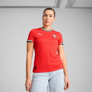 Женская футбольная майка Portugal '25 Home Replica Puma, красный