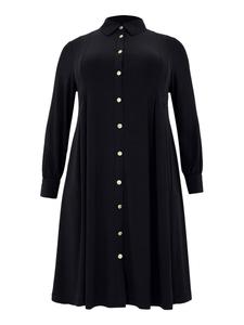 Платье рубашка YOEK Shirt Dress, черный