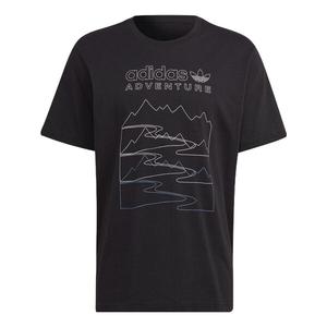 Футболка adidas originals Adventure Mountain Front T-shirt 'Black', черный