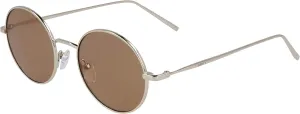 Женские круглые солнцезащитные очки DKNY DK105s, Gold Amber