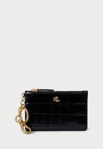 Кошелек Lauren Ralph Lauren CROC-EMBOSSED LEATHER ZIP CARD CASE, Black