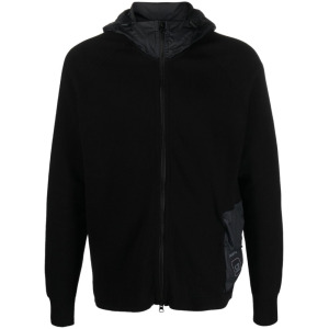 C.P. Company logo-print fleece hoodie, черный