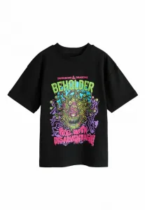 Футболка с коротким рукавом и принтом по мотивам игры dungeons & dragons, стандартного кроя. Next, Black