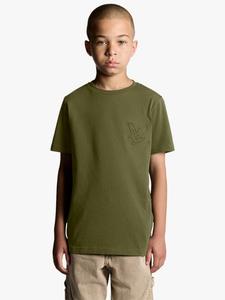 Детская хлопковая футболка с тиснением в виде орла Lyle & Scott, Deep Depths