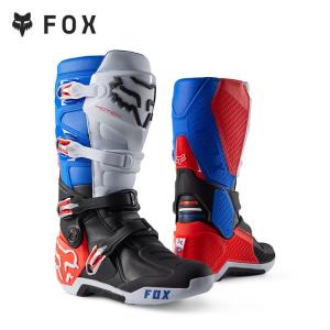 FOX New Fox American Sports Energy Off-Road Boots Motorcycle Trail Boots Active Axle, гибкие, легкие, удобные, белый синий красный черный_3199, размер 44
