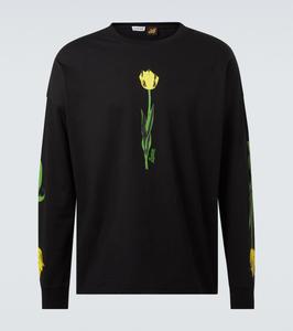 Футболка из хлопка с цветочным принтом Paula's Ibiza Loewe, черный