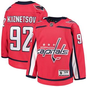 Молодёжная майка Евгения Кузнецова Red Washington Capitals Home Premier Player Outerstuff, цвет Cap Red