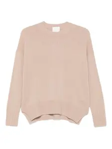 Кашемировый свитер с круглым вырезом Allude, розовый