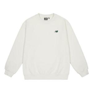 Свитера повседневный спортивный свитер с круглым вырезом New Balance, белый