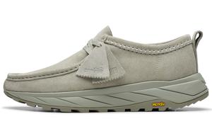 Clarks Мужские повседневные туфли серо-зеленого цвета