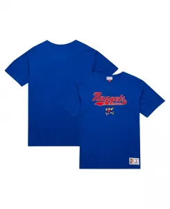 Мужская футболка Royal Denver Nuggets Hardwood Classics с аппликацией из фетра и эффектом "слэб" Mitchell & Ness