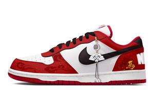 Nike Big Year Of The Horse Greetings Абразивостойкие противоскользящие низкие кроссовки для скейтбординга мужские красные белые черные