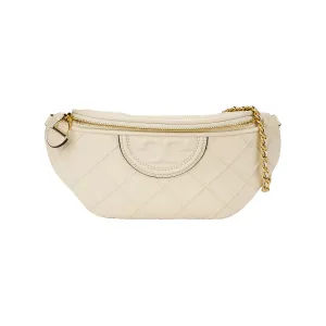 TORY BURCH Сумка-пояс трансформируемая Fleming кремовая