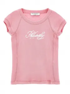 Футболка с логотипом Philosophy Di Lorenzo Serafini Kids, розовый