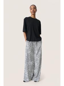 Повседневные брюки SLShirley, свободного кроя, серого цвета с леопардовым узором Soaked in Luxury