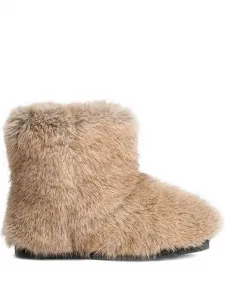 Ботинки до щиколотки из искусственного меха Zoe Stand Studio, нейтральный