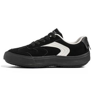 Низкие мужские кроссовки для скейтбординга. В комплекте коробка HACKBUTEER, Black White