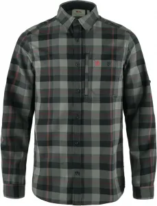 Fjällräven Мужская фланелевая рубашка с длинным рукавом Fjallraven Fjallglim Relaxed Shirt, черный/серый