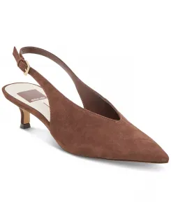 Женские туфли-лодочки Alenna на каблуке с открытой пяткой Dolce Vita, коричневый