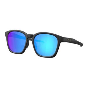 Oakley Литой квадратной формы солнцезащитные очки Unisex Black, Sapphire Blue Sapphires