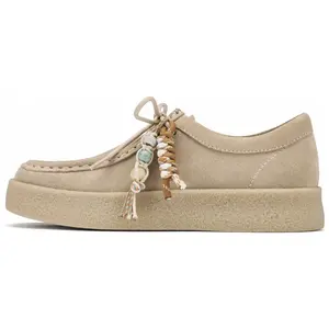 73Hours Бежевые женские лоферы на платформе 4 см, цвет Light Khaki