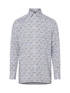 Белая разноцветная рубашка OLYMP