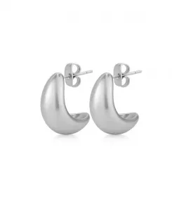 Серьги-Слезинки Dome Huggie Hollywood Sensation, silver