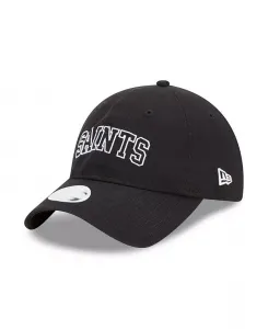 Женская регулируемая кепка New Orleans Saints Collegiate 9TWENTY черного цвета New Era