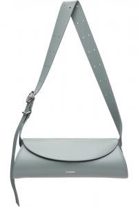 Маленькая сумка Gray Cannolo Jil Sander, серебро