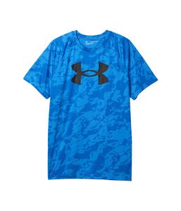 Футболка Under Armour Kids Tech Big Logo Short Sleeve, цвет Blue Atlantis/Black