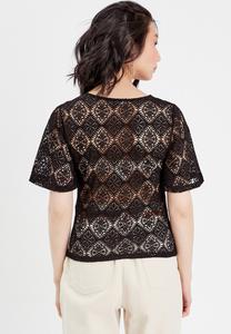 Блузка Mit Rüschen Cache Cache, черный