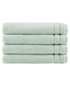 Набор из 4 быстросохнущих хлопковых банных полотенец essential. 510 Design, Seafoam