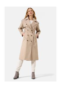 Женский тренч Грета, двубортное пальто с поясом RICANO, тауп